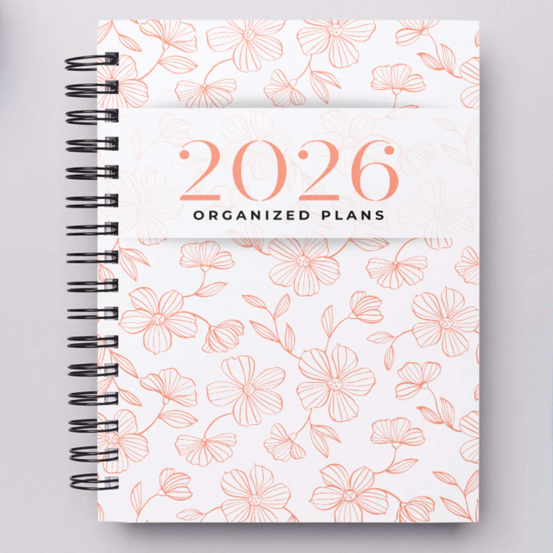 2026 Organized Plans™ Laminated cover wire bound planner B5