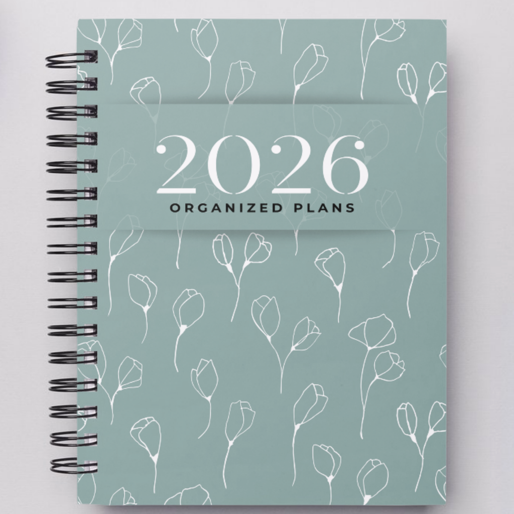 2026 Organized Plans™ Laminated cover wire bound planner B5