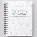 2026 Organized Plans™ Laminated cover wire bound planner B5