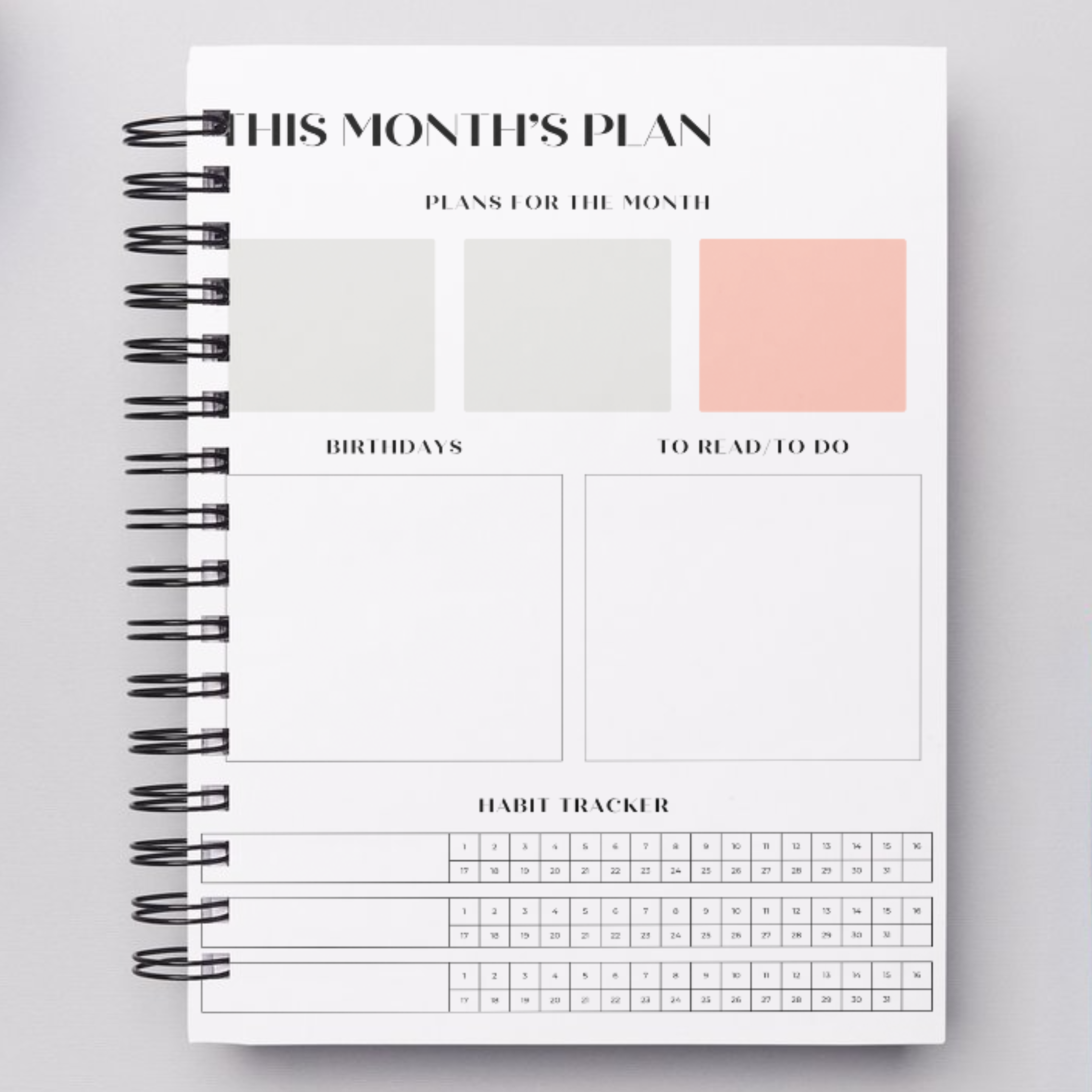 2026 Organized Plans™ Laminated cover wire bound planner B5