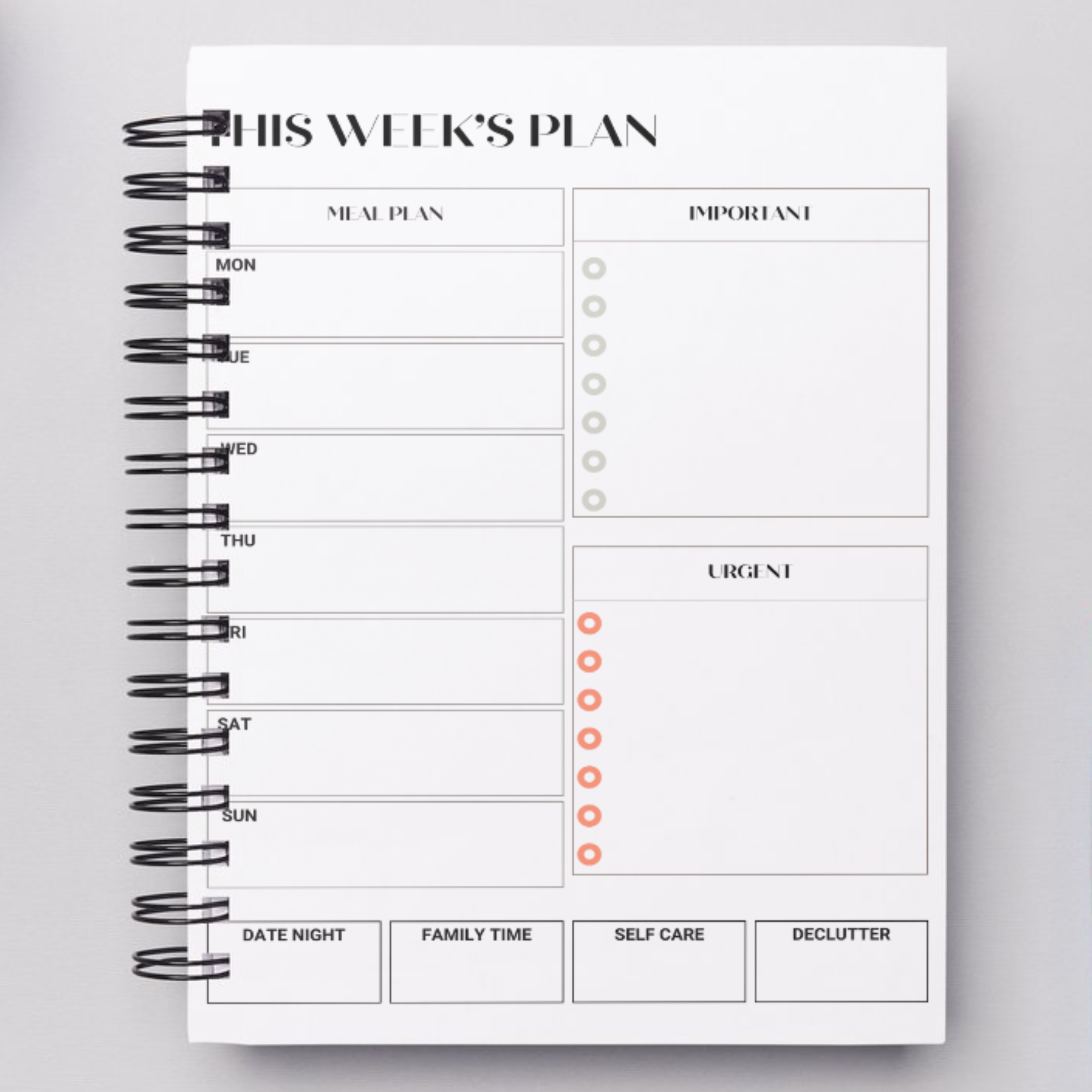 2026 Organized Plans™ Laminated cover wire bound planner B5