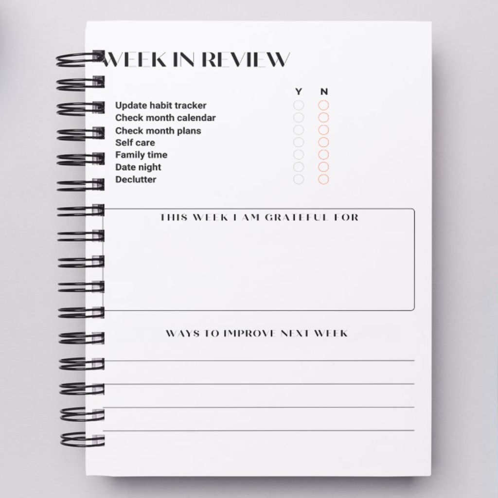 2026 Organized Plans™ Laminated cover wire bound planner B5