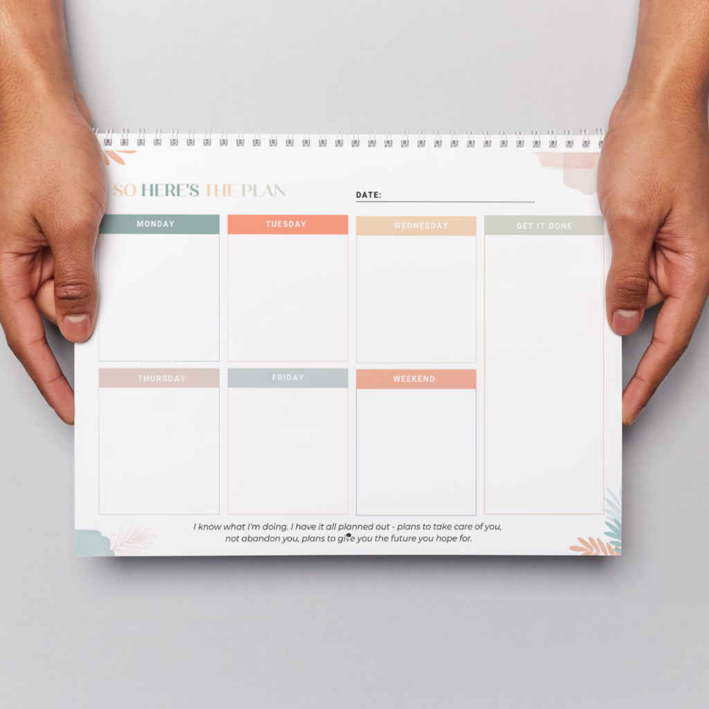 2026 Weekly Plan unlined Notepad