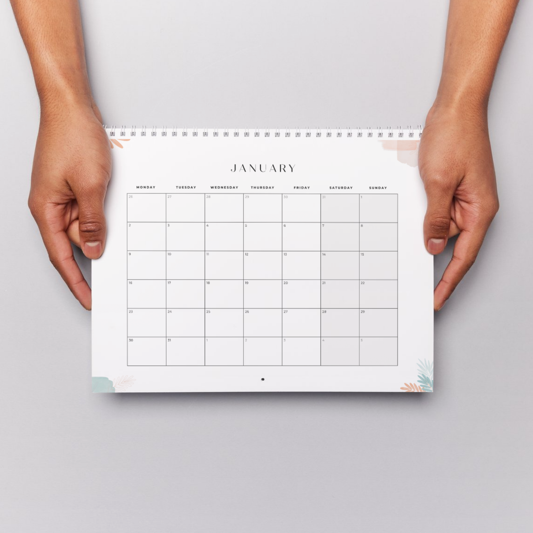 2026 Month Plan Notepad